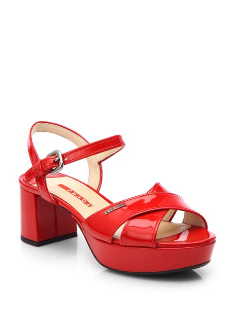 prada red strip on sole|prada sandals for sale.